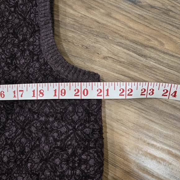 Vintage Dark Purple And Mauve Knit Vest With Reversible Gold Velour Lining - EUC - Picture 7 of 8